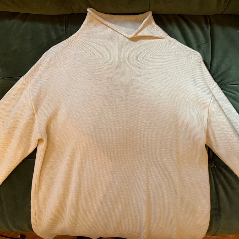 Wilfred Mock Neck Merino Wool Sweater sz S